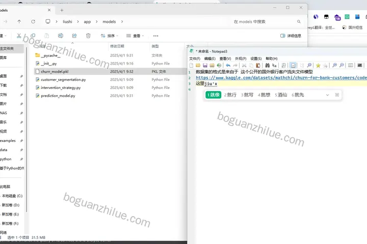 基于机器学习的客户流失与干预的策略研究项目截图