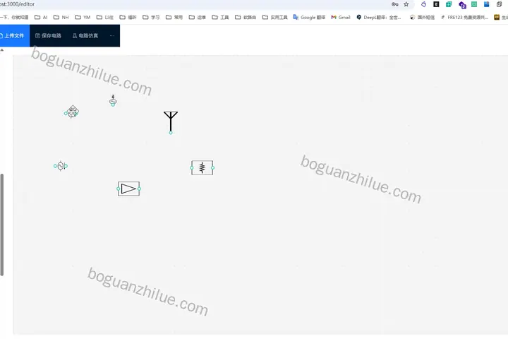 基于 vue3 的模拟电路网表可视化项目截图