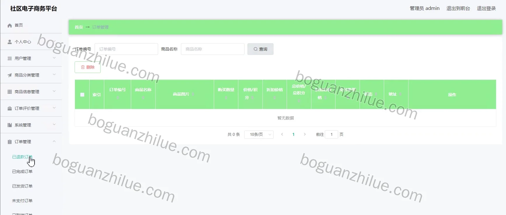 基于Java的社区电子商务平台的设计与实现项目截图 9