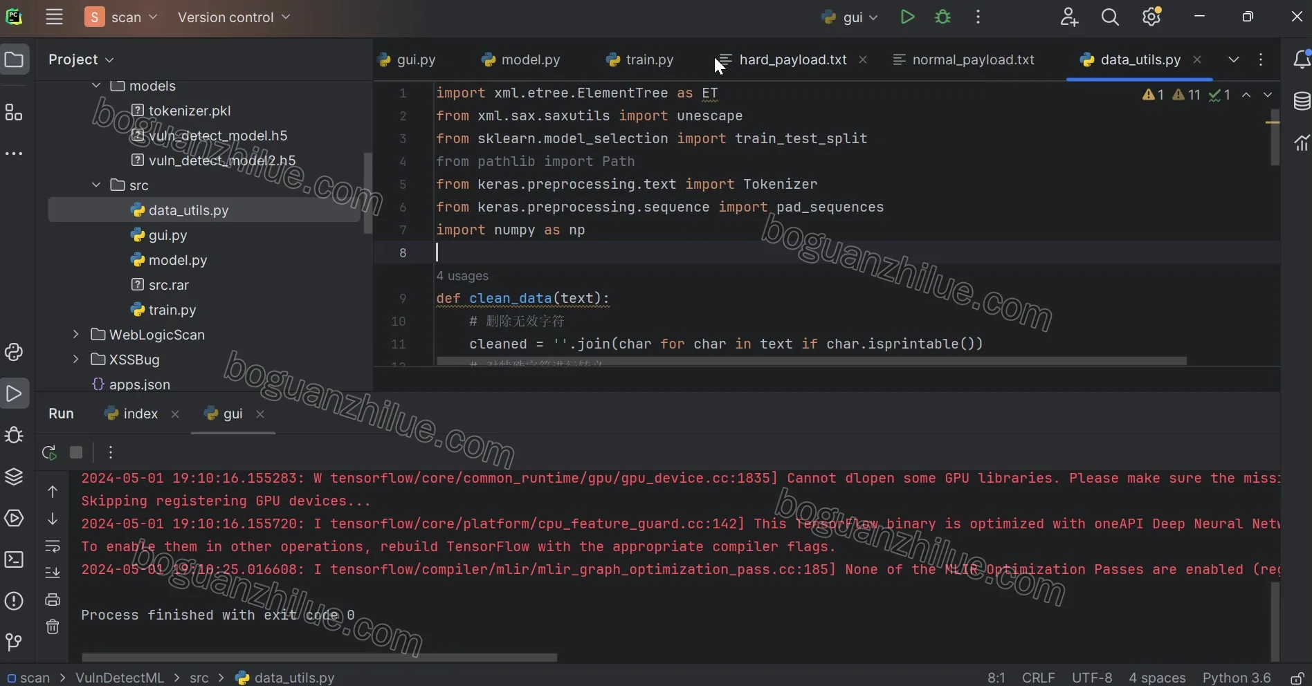 基于python的智能漏洞扫描平台项目截图 13