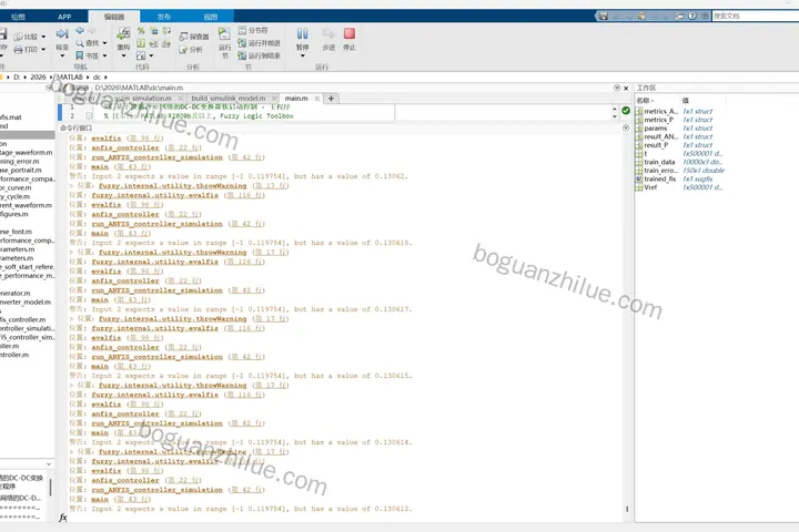 基于matlab simulink模糊神经网络的DC-DC变换器软启动控制项目截图